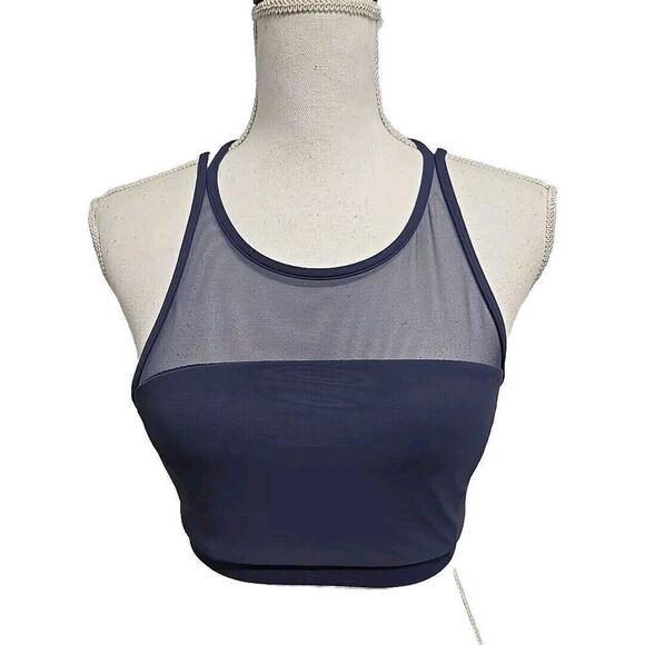 Lululemon Get Set Mesh Sports Bra Moody Blue Size 6 - Picture 3 of 9